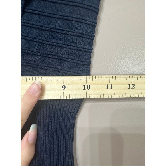 NWOT Ruffle Trim Pointelle Night Melange Fit & Flare Yoke Dress Women's Small - Picture 11 of 13